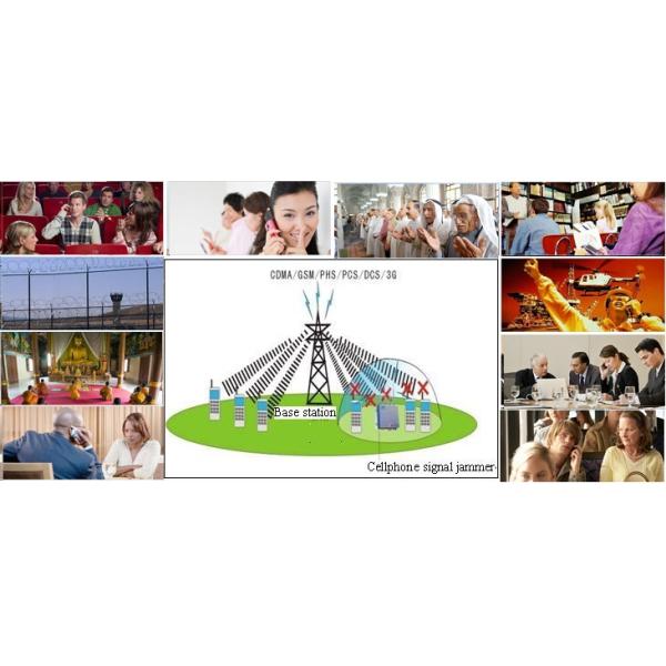 3G 4G LTE Cell Phone Jammer Wireless Signal Blocker With 10 Antenna RF Output