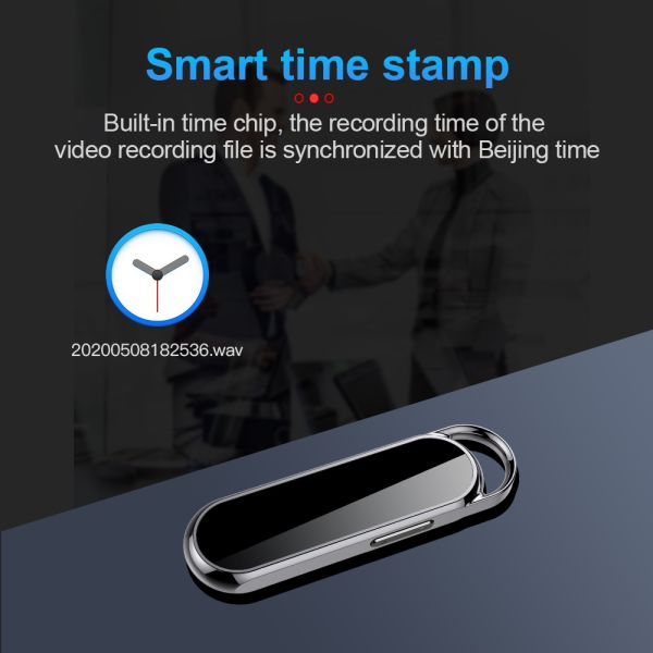 HD Mini Voice Activated Recorder Digital Voice Recorder 1080P Digital Video Camera 140° Camera Angle