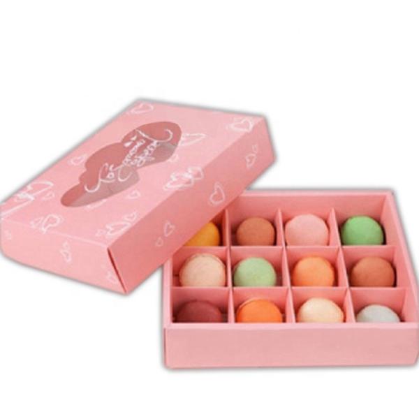 Контейнеры торта розового небольшого прямоугольника ДИИ устранимые