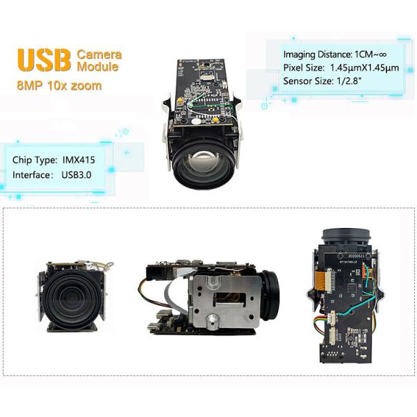 8 Мп Sony IMX415 Автофокус HDR IP 10X Зум Камера Модуль USB3.0