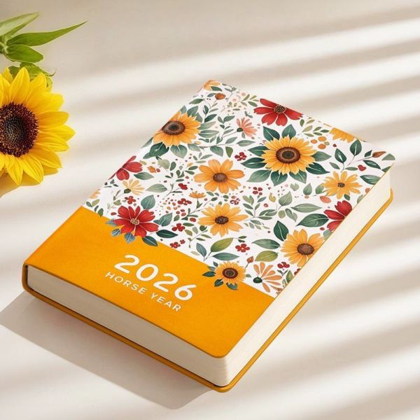 Wholesale New Design Customized Hot Sale Notebook With String A5 A6 Hardcover Thread Sewing Perfectly Hardbound Notebook