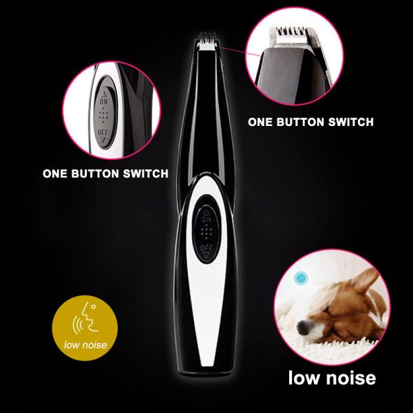 Um ajustador do cabelo do animal de estimação do interruptor do botão, animal de estimação que prepara a cabeça de cortador cerâmico de Clippers