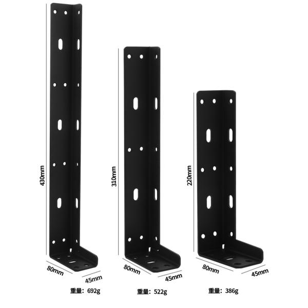 Repisas flotantes en forma de L Brackets Metal pesado para la organización del garaje
