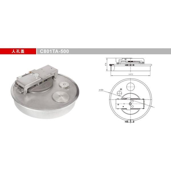 Cubierta de alcantarillado del tanque de acero al carbono para tanques Getc801ta-500