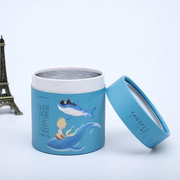 упаковка чая трубки цилиндра картона 1.2mm Kraft бумажная упаковывая бумажная