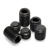 Grado 12.9 de acero inoxidable de extremo plano de conector hexagonal con tornillo DIN914 con punto cóncavo