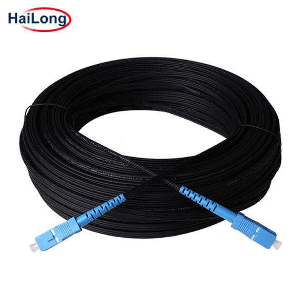 Indoor Single Core 2 Core 0.2dB Optical Fiber Drop Cable Ftth