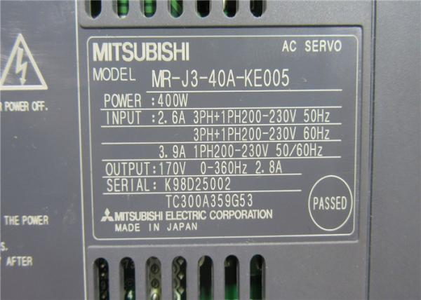 NEW MITSUBISHI MELSERVO-J3 400W AC Amplifier MR-J3-40A-KE005 Industrial SERVO Driver