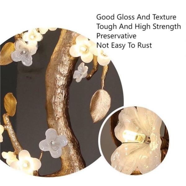 Все медные светлые роскошные цветочные люстры для гостиничного лобби