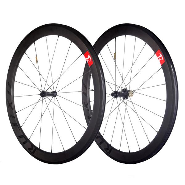 700c Carbon Fiber Road Bike Bicycle Wheelset 60T Ratchet Hub V Brake System Lightweight and for Road Bicycles 50mm 1290g