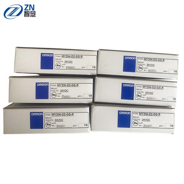 MY2IN-D2-GS-R DC24 Relay 8 Pin 10A Coil Surge Absorption Lockable Push test button
