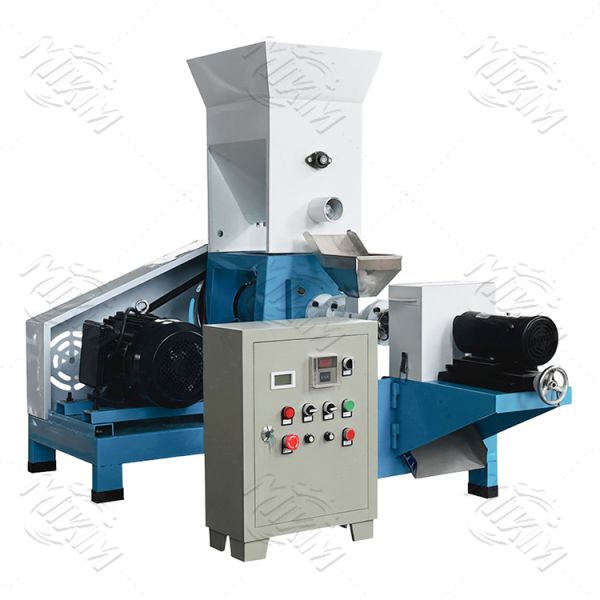 small single Screw Floating Fish Feed Extruder Machine for Home Use and Plant Cutter Type Fish Feed Pellet Extruder