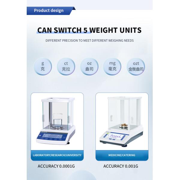 High Precision Stainless Steel Analytical Balance 0.001g for Laboratory Weighing Scale