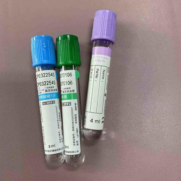 Голубая верхняя плазма стеклянное пластиковое 1.8ml трубки цитрата натрия - 8ml