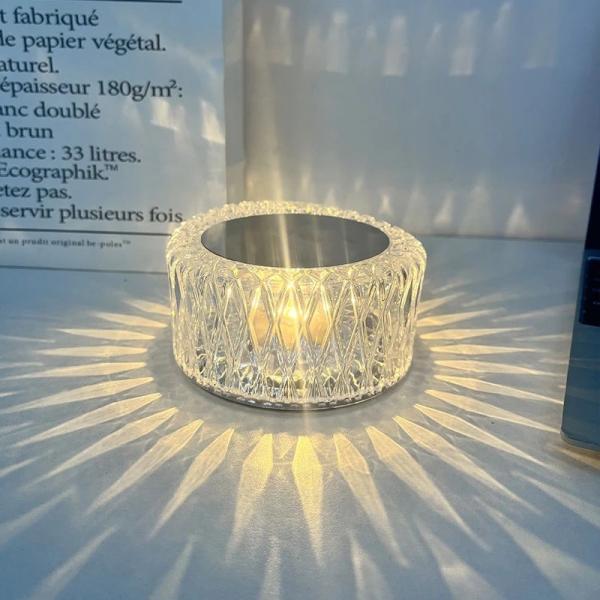 SJD 04 Small Crystal Bedside Lamps RGB Dimming Night Light For Home Bar