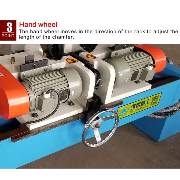 China  Factory XS-80 High Precision Double Head Chamfering Machine Iron Steel Pvc Aluminum Tube Round Tube Round Rod
