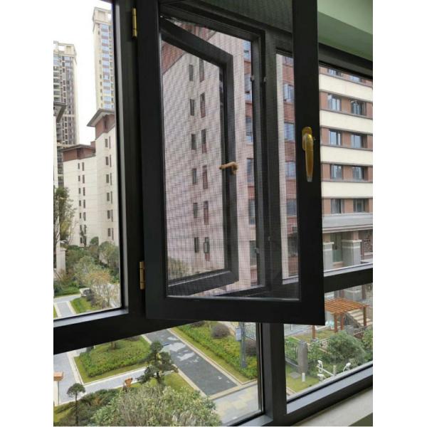 Burglar Proof Glazed Double Glass Aluminium Windows Tempered