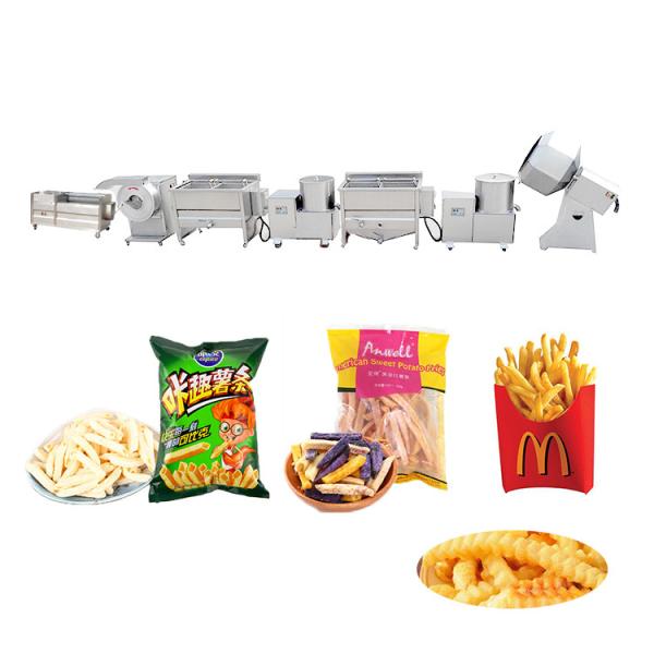 Small French Fried Production Line Sweets Potato Frozen French Fries Making Machine