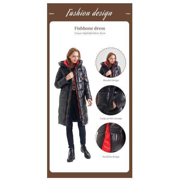 Hot Selling Cheap Custom FODARLLOY 2022 Winter New Korean Style Long Cotton-padded Coat