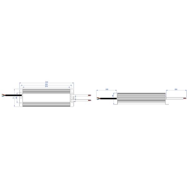 Водитель IP67 СИД SAA 24V 300W на открытом воздухе делает водостойким для неонового гибкого трубопровода