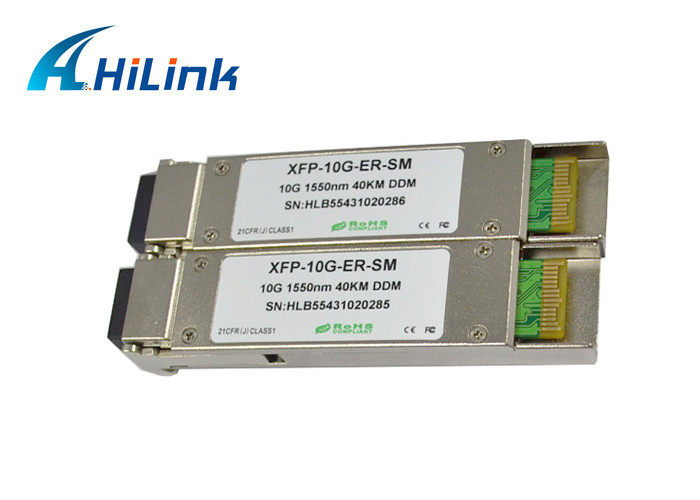 модуль RoHS уступчивый двойной LC 10GB XFP ER приемопередатчика 10G 1550nm 40KM XFP