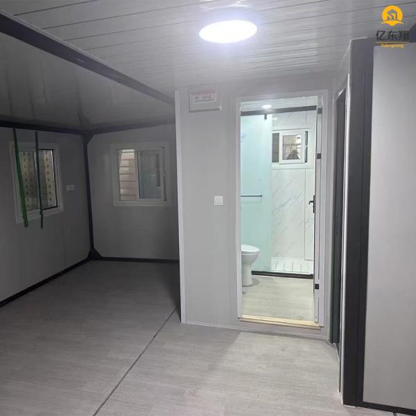 Maison en acier préfabriqué écologique à double aile maison de conteneur extensible