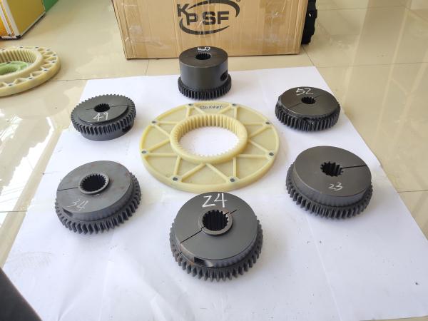 Plastic 296MM Excavator Coupling 48Teeth Connection Plate