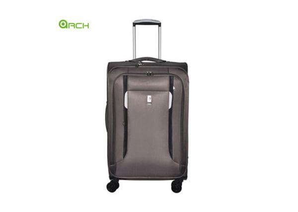 Classic Dobby Nylon Trolley Bag Trolley Soft Sided Luggage with Multi- Pockets