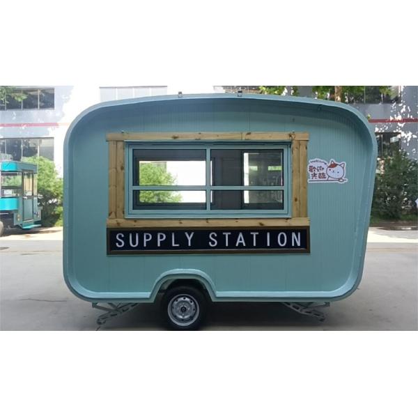 Voiture multifonctionnelle de casse-croûte de concession de nourriture de remorque de remorque mobile moyenne de concession