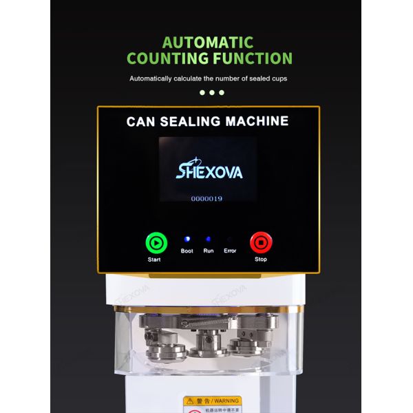 Easy Operate Automatic Pet Can Sealing Machine Packaging Bubble Tea Juice Can Bottle