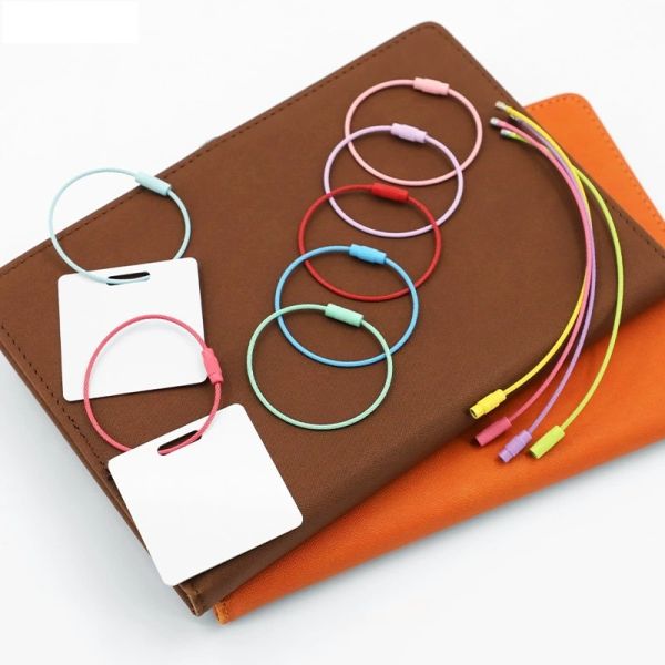 DIY Sublimation Keychain Accessories Blanks Wire Loops Colored Key Rings Summer