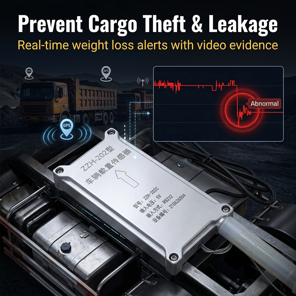Industrial Logistics Management IoT GPS Vehicle Tracker with Weight Sensor for Overload and Theft Detection