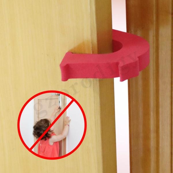 Childproof Portable Cartoon Door Stopper , Odorless Foam Door Slam Stopper