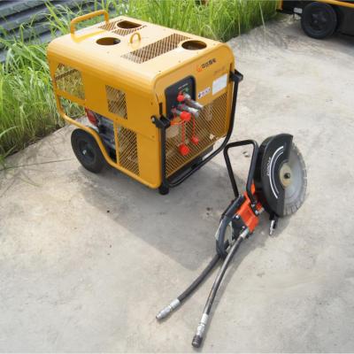 High Safety 160bar Hydraulic Cut Off Saw Hand Held For Railway Road