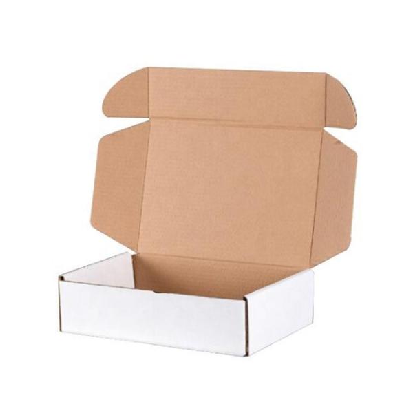 White Corrugated Shipping Boxes Custom Logo Matte Glossy Aircraft Packaging