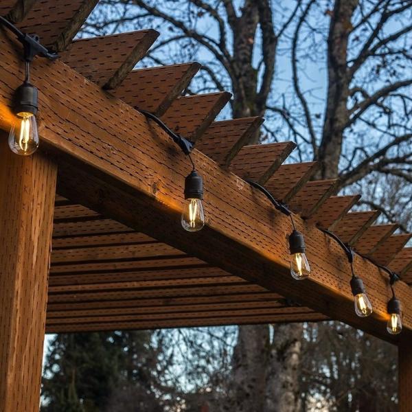 Festival Plastic Edison Bulb String Lights Fairy Edison Bulb Patio Lights