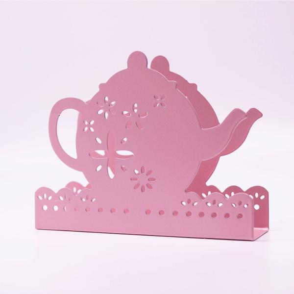 Home Decoration Metal Napkin Holder Teapot Design Tissue Holder Eco - Friendly