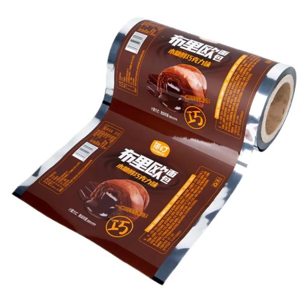 Custom Logo High Barrier Film Bopp/Cpp Roll Snack Biscuit Chips Packaging Film Bread Potato Chip Chocolate Bar Packing Film Roll