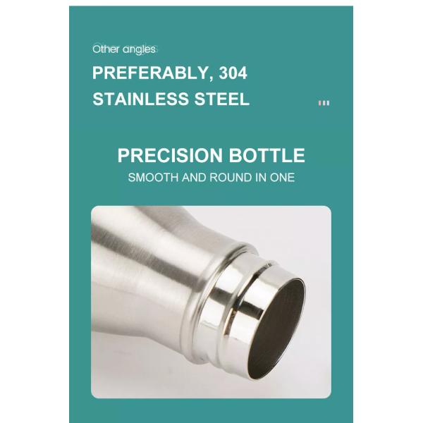 500ml Cork Bottom Cola Shaped Vacuum Seal Insulated Flask Stainless Steel Water Bottle