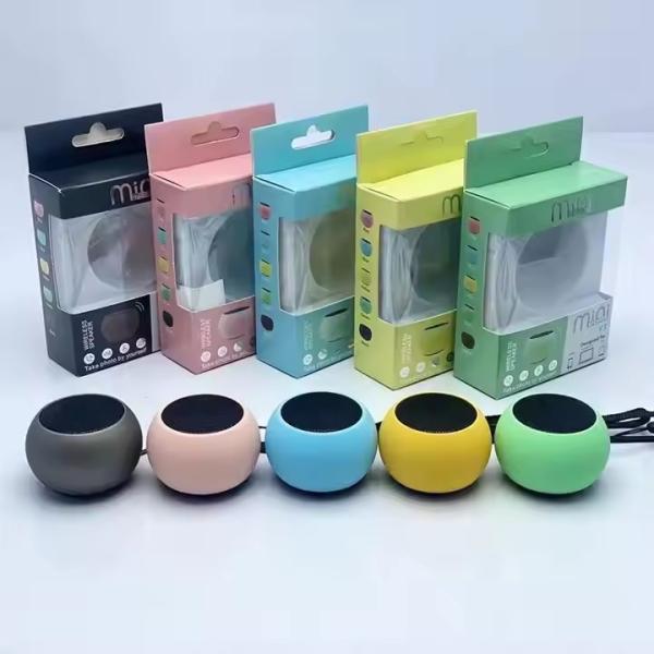 Mini Metal Style Portable Good Sound Bluetooth TWS Subwoofer Wireless Speaker Built-in Microphone for Easy Communication