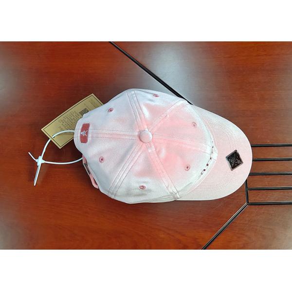 Бейсбольные кепки панели пинка 6 ткани бархата с логотипом/кривой вышивки представляют счет шляпы