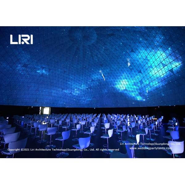 25m Diamter Geodesic Dome Tents Steel Frame With Projection Screen For Event