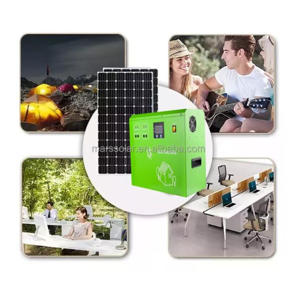 Mini 5000W Hybrid Solar Power System 10KW Home Solar Panel Kit with MPPT Controller & Lithium Ion Battery