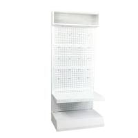 LED Light Shop Display Units Header Hanging Pegboard Metal Display Rack