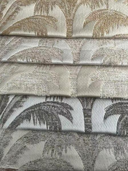 Polyester Chenille Luxury Curtain Fabric Breathable With Woven Technics