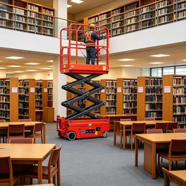 3m 4m 19 foot Mini Compact Electric Scissors Lift Platform Table Indoor Facility Repair