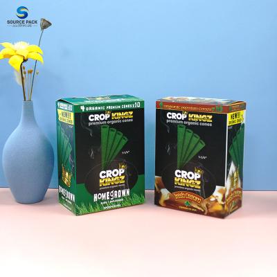 Pre Roll Tobacco Cigar Packaging Boxes Cardboard Paper Tuck Top End