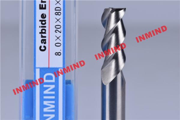 30º Helix Angle End Milling Cutter / Aluminum Cutting End Mills HRC50 Hardness