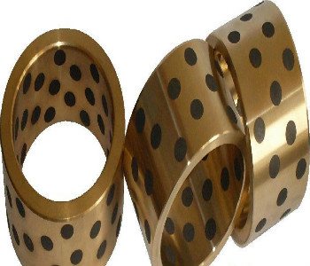 Sliding Brass Graphite Bronze Bushing , Customized Self Lubricating Bearing