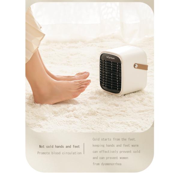 ABS Personal Electric Fan Heater 600W 900W Ceramic Small Space Heater Fan